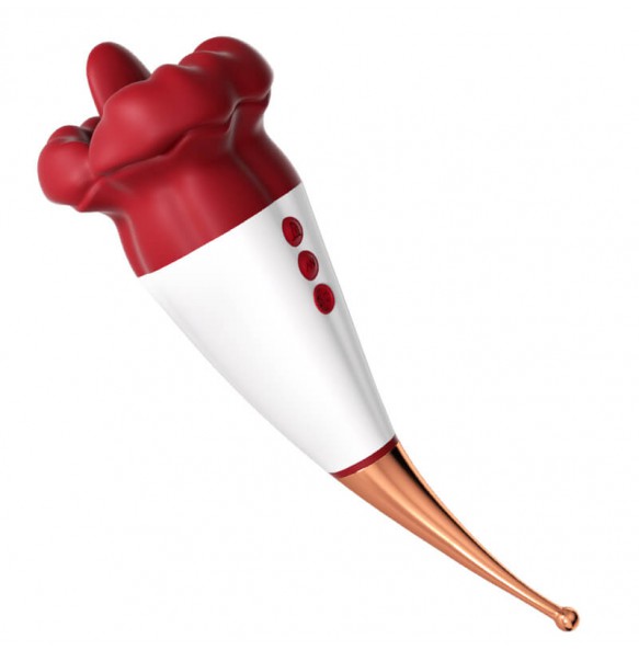 MizzZee - Red Lips Clitoris Simulator Vibrator (Chargeable - Red Color)